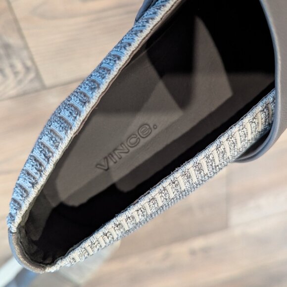 Vince Women's Ward Knit Slip-On Comfortable Platform Sneaker in Space Gray 7.5 - Picture 5 of 7